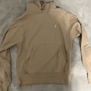 tan champion hoodie
